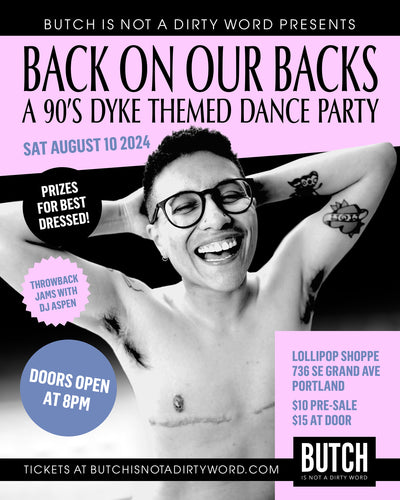 PRE-SALE TICKET: BACK ON OUR BACKS 8/10/24